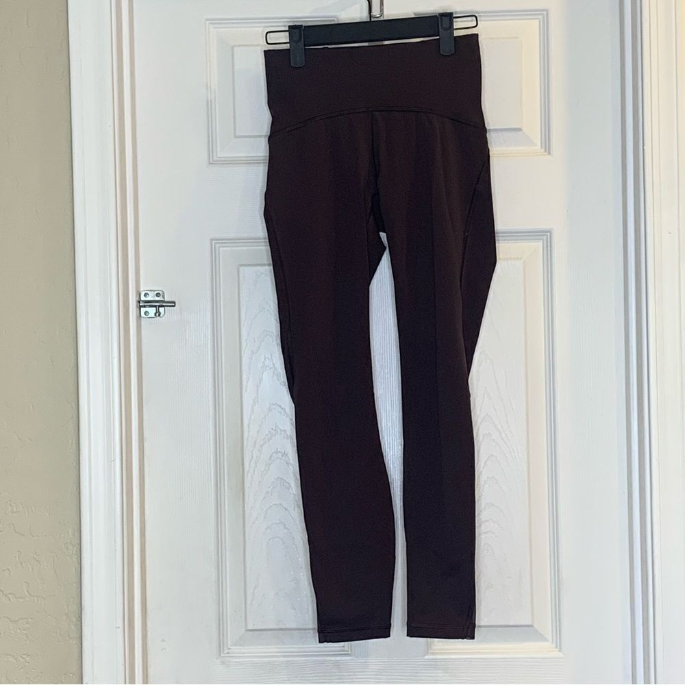 Lululemon Train Times 7/8 Pant *25" in Black Cherry Size 4